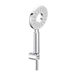 Hindware Polo ABS &a; Brass Ball Chrome Black Hand Shower with Hose Pipe &a; Hook, F160114CP-picture-13