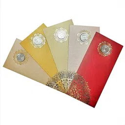 Pack of 30 Designer shagun envelope with one rupee coin Envelopes-image-1
