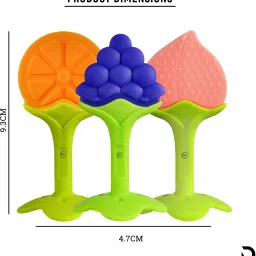dakos Fruits Shape Teethers for Baby, Baby Chew Toys & Mittens Teether image 4