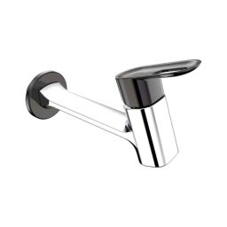 RN Amara Collection Brass Chrome Black &a; Silver Long Nose Basin Tap for Kitchen Sink &a; Bathroom, RNAMA26G03-26