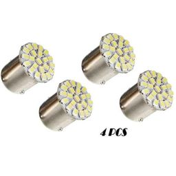 AOW 22 SMD (White) Led Indicator Bulb/Turn Signal Bulb Universal T-3 (Pack of 4) Universal for Bikes and Cars-45