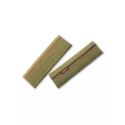 Elegant Beige Quirky Embroidery 23.5x8x1.5 cm Ultra-Soft Plush Comfy Velvet Seat Belt Shoulder Pads (Pack of 2)-picture-17