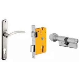 Dorset ML Series Celio 60mm Stainless Steel Patina Finish Door Handle Lock Set with Coin &a; Knob, ML CEL (Pack of 2)-picture-45