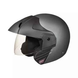 Studds Ninja Concept Eco Plastic Matt Grey Open Face Helmets, Size: Large-picture-19