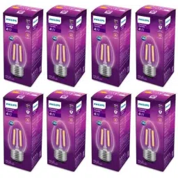 Philips Filament Candle 4W E27 6500K Cool Day White Candle LED Bulb (Pack of 8)-image-80