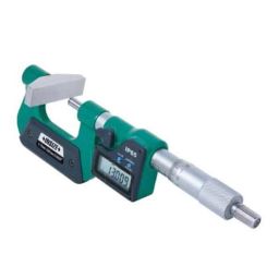 Insize Digital Spline Micrometer, 5xDia2mm, Range: 0-25 mm/0-1 inch, 3534-25A-23