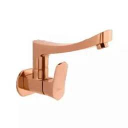 Cera Perla Metal Quarter Turn Single Lever Wall Mount Sink Cock, F1012261RG-18