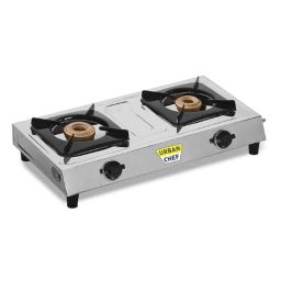 Urban Chef 2 Burner Stainless Steel Silver Manual Ignition Gas Stove, UC-001-image-9