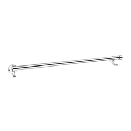 Aligarian 24 inch Stainless Steel &a; Glass Chrome Finish Wall Mounted Round Open Base Towel Rod-image-54