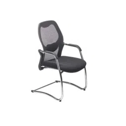 Godrej Interio Leoma Net &a; Foam Black High Performance Visitor Chair-picture-2