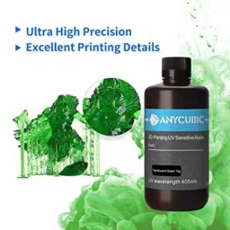 Anycubic 1kg Translucent Green Standard UV Resin for LCD 3D Printer image 2