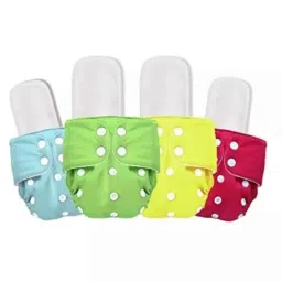 Fastgear Cotton Reusable Baby Diaper with Insert Pad, FG241, Size: Medium-image-7