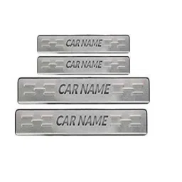 SureStrive 4 Pcs Stainless Steel Silver Footstep Sill Plate Set without LED for Jeep Meridian All Model-image-92