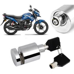 Auto Pearl Stainless Steel Silver Heavy Duty Anti Theft Motorcycle Disc Brake Lock, Lock-189-picture-34
