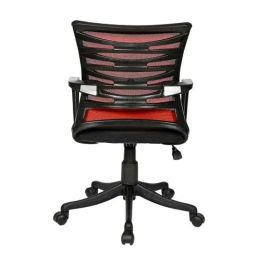 Regent Zig Zag Net &a; Metal Black Red Chair with Modle Handle (Pack of 2) image 4