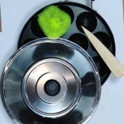 12 Cavities Non Stick Appam Patra with Lid and Side Handle/ kulipaniyaram pan nonstick/ appe/ aapee ka sacha/ panniyaram kadai/ Paniyarrakal/Paniyaram/Appam Pan/Appam Maker/Pan Cake/guntapongadalu pan/appam kadai/Ponganal Maker/idali Maker/idli Pan kadai/litti maker Paniarakkal with Lid Paniarakkal with Lid Paniarakkal with Lid 1 L capacity 23 cm diameter-image-13