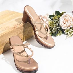 Try Me Embellished Open Toe Wedges-4