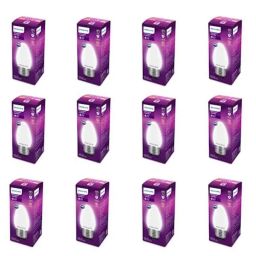 Philips Filament Candle 4W E27 2700K Yellow LED Bulb (Pack of 12)-4