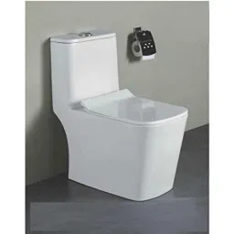 InArt Ceramic White Floor Mounted S Trap Western Water Closet with Soft Close Seat Cover Combo for Lavatory, INA-612-picture-42