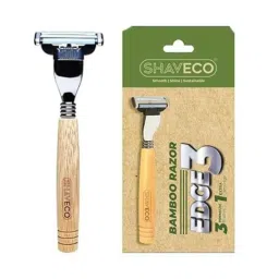 Shaveco Edge 3 Bamboo Razor with Bamboo Handle &a; 2 Pcs Cartridge-image-32