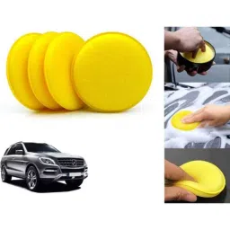 Auto Pearl Polyurethane Beige Washing &a; Waxing Polish Foam Sponge for ML (Pack of 4)-picture-35