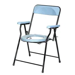 Smart Care Mild Steel Pipe Folding Commode Chair without Pot, WC56-picture-35