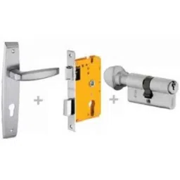 Dorset ML Series Badroli 60mm Stainless Steel Door Handle Lock Set with Knob &a; Key, ML BA (Pack of 3)-picture-36