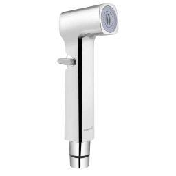 Somany Sophie ABS Chrome Wall Mounted Health Faucet with 1m Stainless Steel Flexible Tube &a; Wall Hook, 272150680271-42