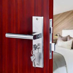 Voltizi 8 inch Stainless Steel Matt Finish Cylindrical Mortise Door Lock Handle Set, MG301-image-80