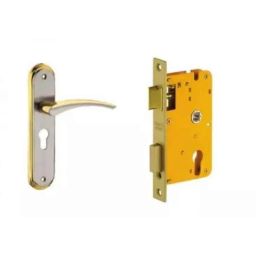Dorset HL Series Luke 8 inch Brass Antique Brass Finish Door Handle Lock Set with-picture-32