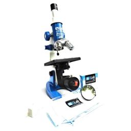G Lab 675x Zoom Blue &a; White Compound Student Microscope-7