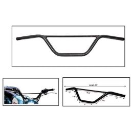 AOW Universal Customized Handle Bar/Handlebar Black Pipe/Rod BLk-15Universal for All Bikes-41