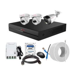 CP Plus 2.4MP Full Colour HD Audio Indoor &a; Outdoor CCTV Combo Kit with 4Ch DVR, 1 Bullet 2 Dome Camera, 4Ch SMPS, 70m Cable, 500GB HDD &a; Connector-8
