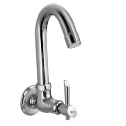 Zoie Terra Brass Silver Chrome Finish Sink Tap with Swivel Spout, Z19012-picture-19