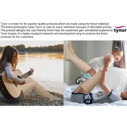 Tynor Compression Garment Leg Mid Thigh Closed Toe Support, I79AAH, Size: Small (Normal) image 5