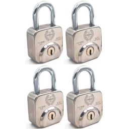 Harrison 52mm 12 Pins Mild Steel Square Padlock with 3 Computerised Keys, CX-1000-0594 (Pack of 4)-image-81