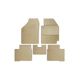 Elegant Luxury Leatherette Beige Carpet Car Mat Set for Honda City 2009-2013-picture-43