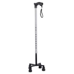 MCP 25-39 inch Silver Aluminum Quadripod Walking Stick/Quad Stick-18