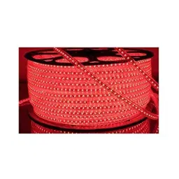 RSCT 100W 20m Plastic Red LED Decorative Ceiling Rope Light with Adapter, 5050-6