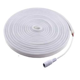 AllExtreme AX-LED4 12V White Neon LED Flexible Styling EL Wire Glow String Tube for Decorative Interior Exterior Car Truck, Length: 5 m-21
