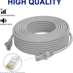 Sadow LAN Cable 20 m High Speed 20 Meter CAT5e Network RJ45 Ethernet Patch Cord Speed Upto 1000Mbps image 3
