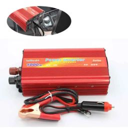 AllExtreme EXCIPA1 1000W DC to AC Power Adapter SUV Battery Charger Inverter with USB Port &a; 3 Pin Plug-24