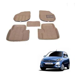 Kozdiko 3D Beige Car Foot Mat Set for Hyundai I10, koz_88129-picture-26