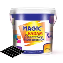 Magic Kadam 20 Litre Black Decorative Floor Paint with High Substrate Adhesion Strength-image-30