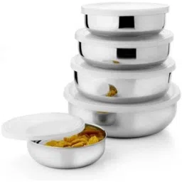 Classic Essentials 5 Pcs 56456 Silver Fridge Container Set (Pack of 5)-image-5