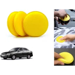 Auto Pearl Polyurethane Beige Washing &a; Waxing Polish Foam Sponge for Accent (Pack of 3)-picture-27
