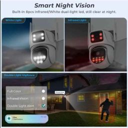 Power Pixel W8W 8MP 4K FHD PT Smart WiFi Camera with Motion Detect, Alert, Two Way Audio, AI Human Detect, Waterproof &a; SD Support Upto 128GB image 5