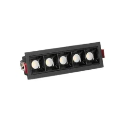 Lumogen 10W Warm White 5 Eye Linear Black COB Light with Black Reflector-image-18