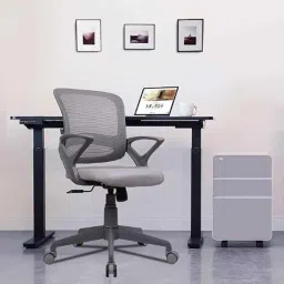 Rose Germany 53x53x109cm Mesh Grey Medium Back Ergonomic Chair-image-14