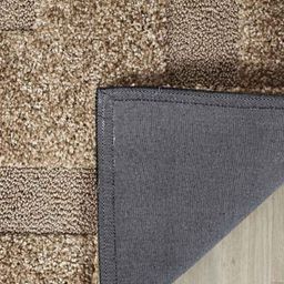 Carpetify 3x5ft Beige Rectangular Box Shaggy Carpet, 1224YQZPHVE image 5